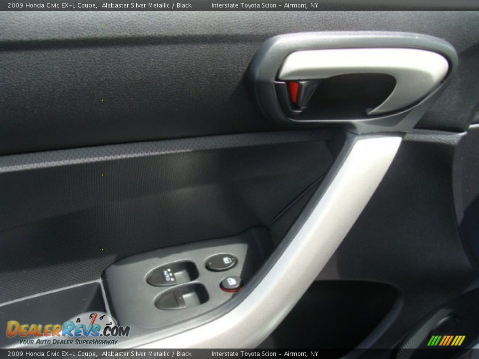 2009 Honda Civic EX-L Coupe Alabaster Silver Metallic / Black Photo #9