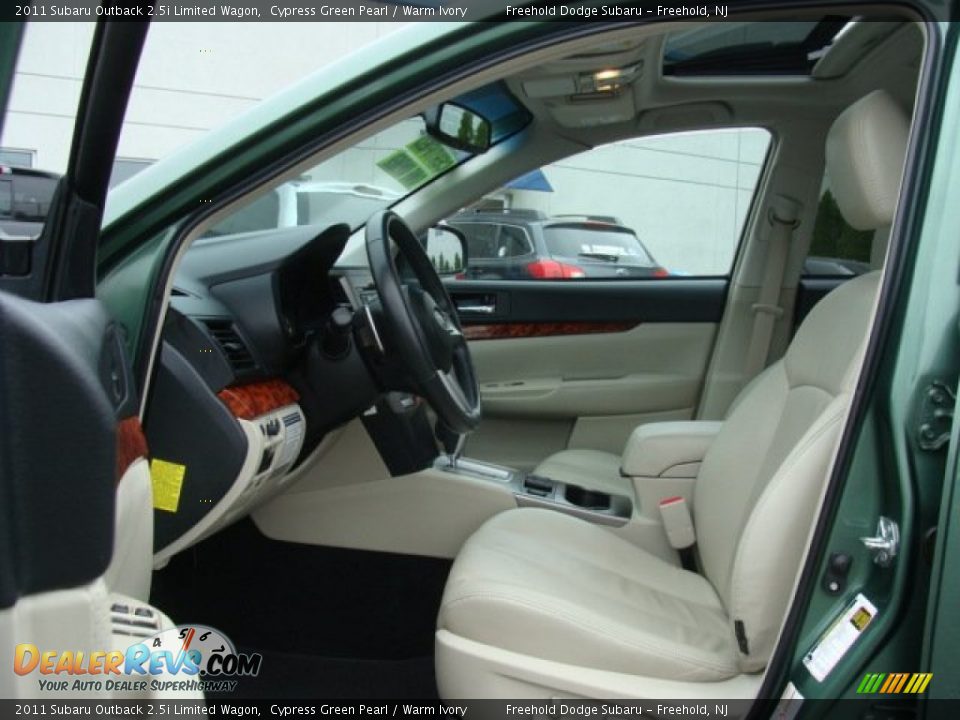 2011 Subaru Outback 2.5i Limited Wagon Cypress Green Pearl / Warm Ivory Photo #9