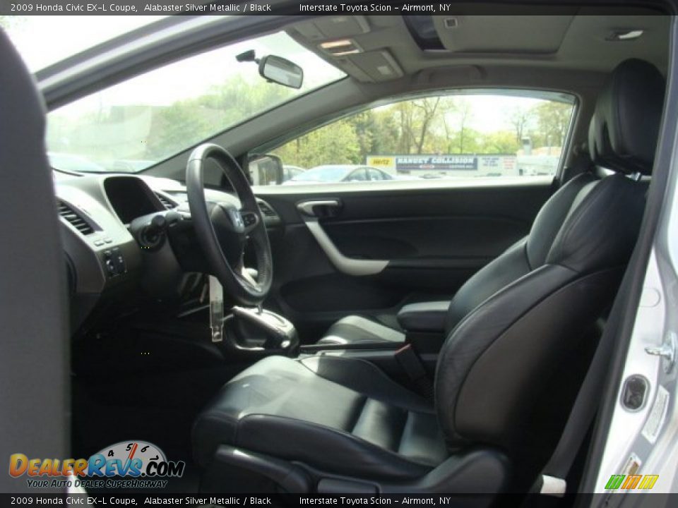 2009 Honda Civic EX-L Coupe Alabaster Silver Metallic / Black Photo #11