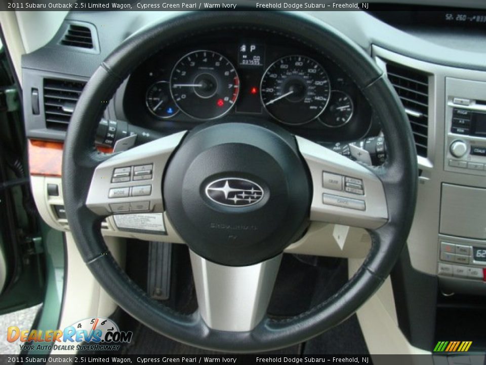 2011 Subaru Outback 2.5i Limited Wagon Cypress Green Pearl / Warm Ivory Photo #12
