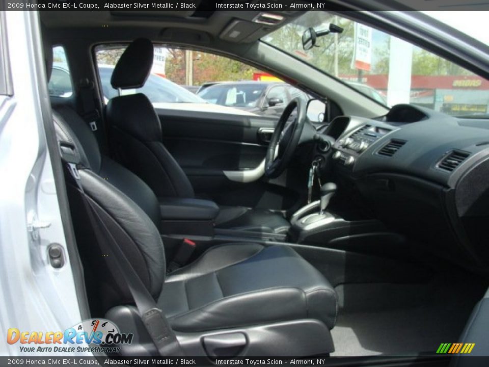 2009 Honda Civic EX-L Coupe Alabaster Silver Metallic / Black Photo #20