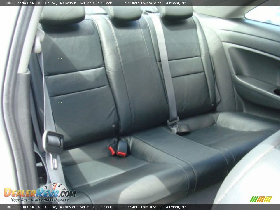 2009 Honda Civic EX-L Coupe Alabaster Silver Metallic / Black Photo #21