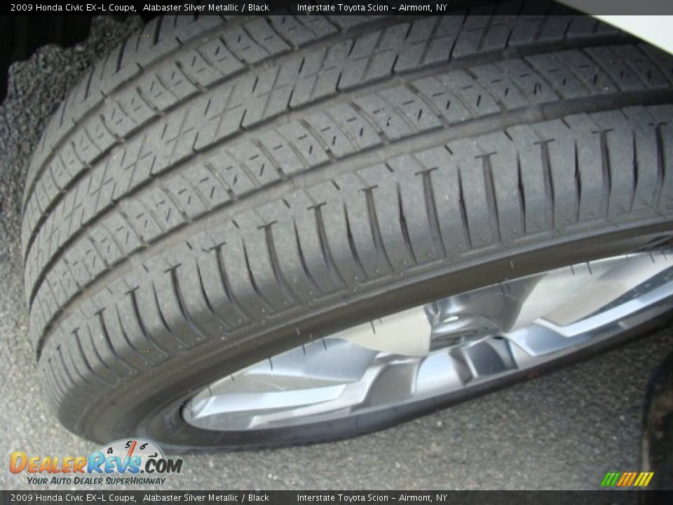 2009 Honda Civic EX-L Coupe Alabaster Silver Metallic / Black Photo #23