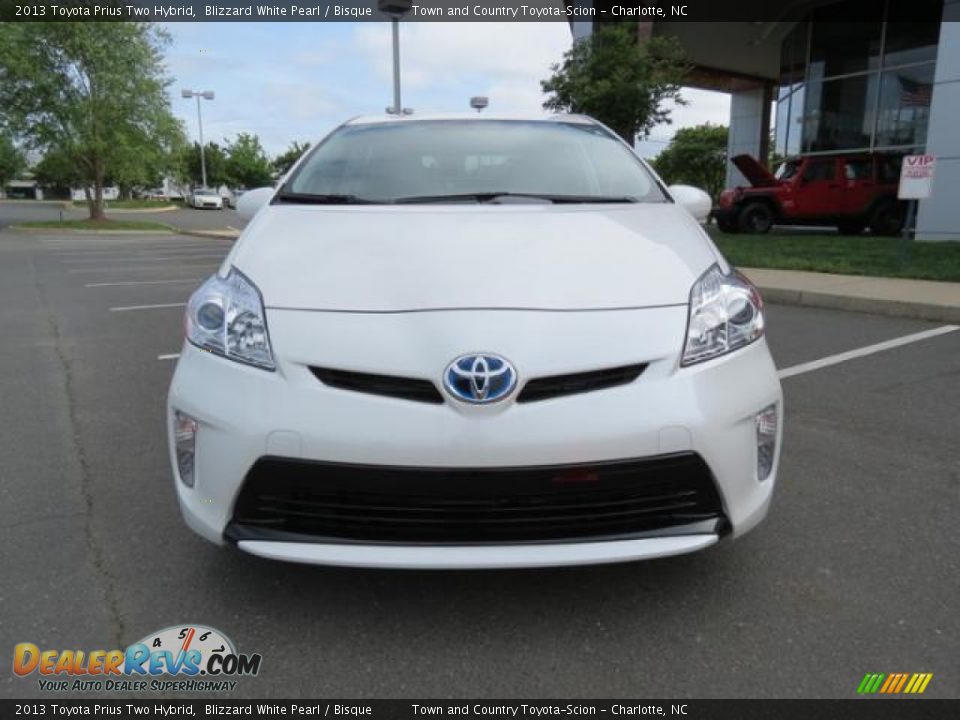 2013 Toyota Prius Two Hybrid Blizzard White Pearl / Bisque Photo #2