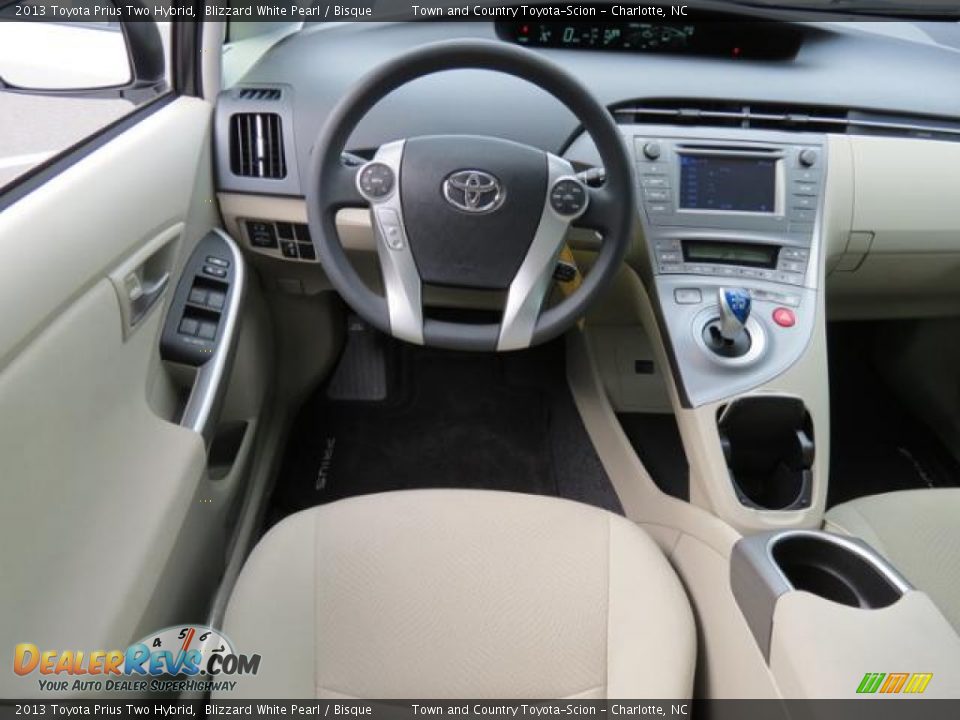 2013 Toyota Prius Two Hybrid Blizzard White Pearl / Bisque Photo #6