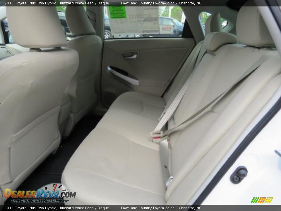 Rear Seat of 2013 Toyota Prius Two Hybrid Photo #7