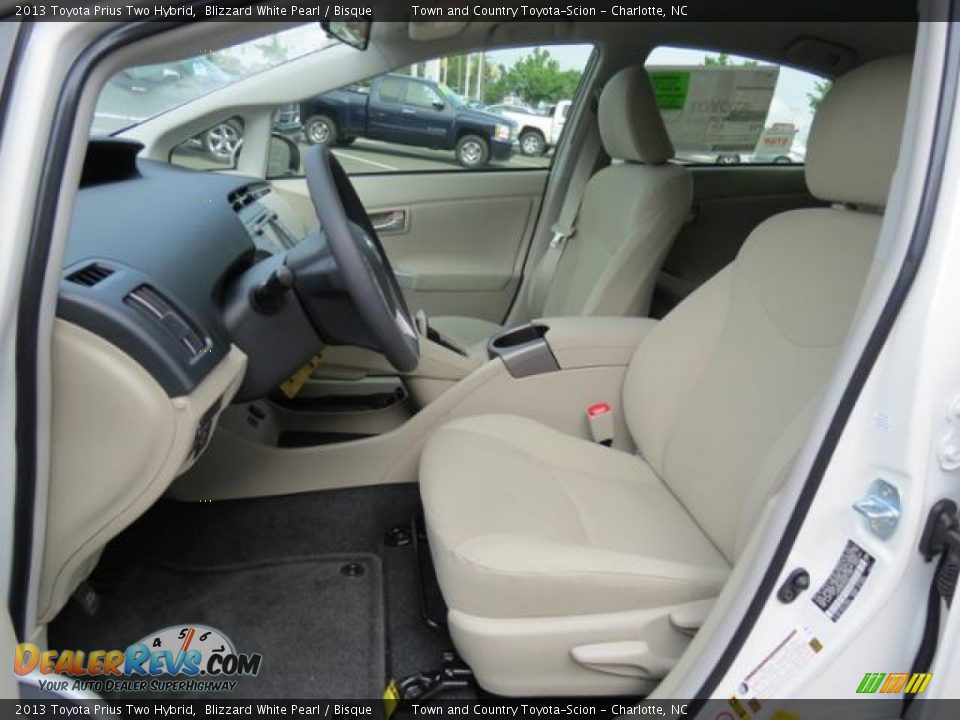 2013 Toyota Prius Two Hybrid Blizzard White Pearl / Bisque Photo #9