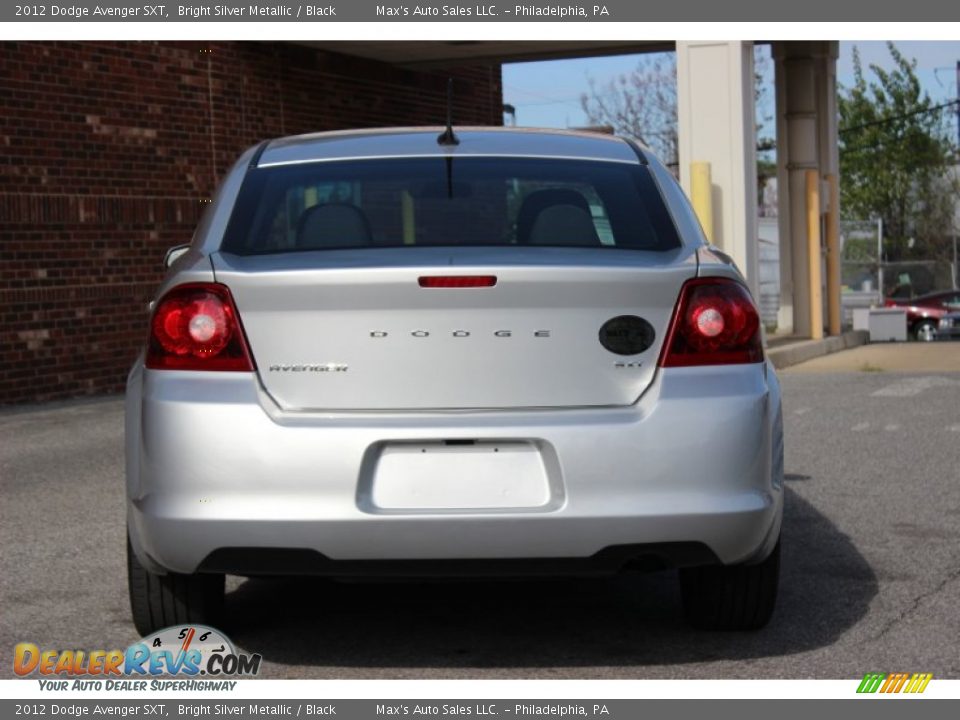 2012 Dodge Avenger SXT Bright Silver Metallic / Black Photo #7