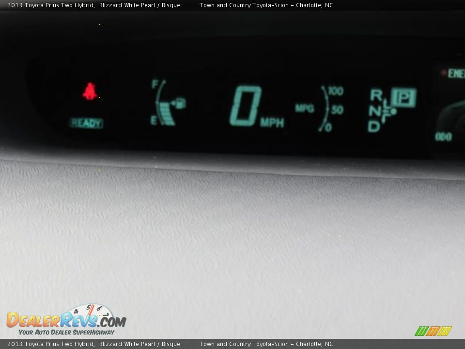 2013 Toyota Prius Two Hybrid Blizzard White Pearl / Bisque Photo #13