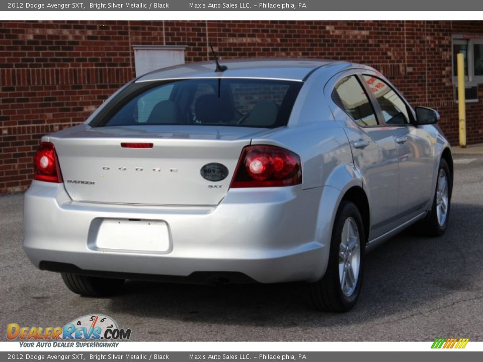 2012 Dodge Avenger SXT Bright Silver Metallic / Black Photo #12