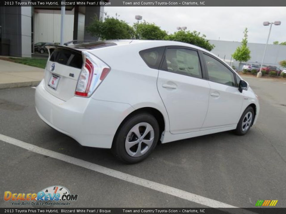 2013 Toyota Prius Two Hybrid Blizzard White Pearl / Bisque Photo #21