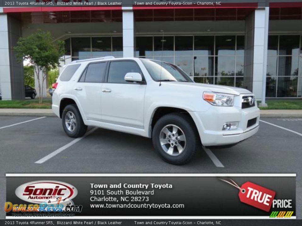 2013 Toyota 4Runner SR5 Blizzard White Pearl / Black Leather Photo #1