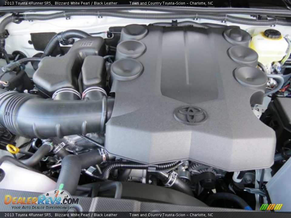 2013 Toyota 4Runner SR5 Blizzard White Pearl / Black Leather Photo #26