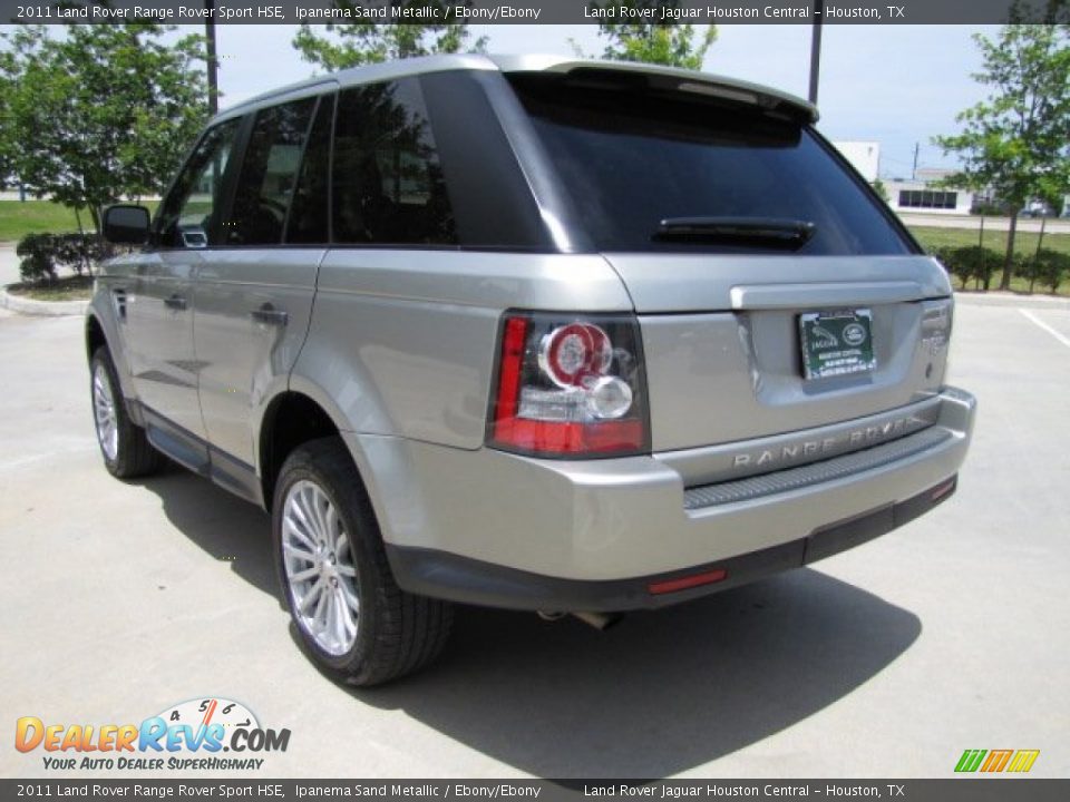 2011 Land Rover Range Rover Sport HSE Ipanema Sand Metallic / Ebony/Ebony Photo #8