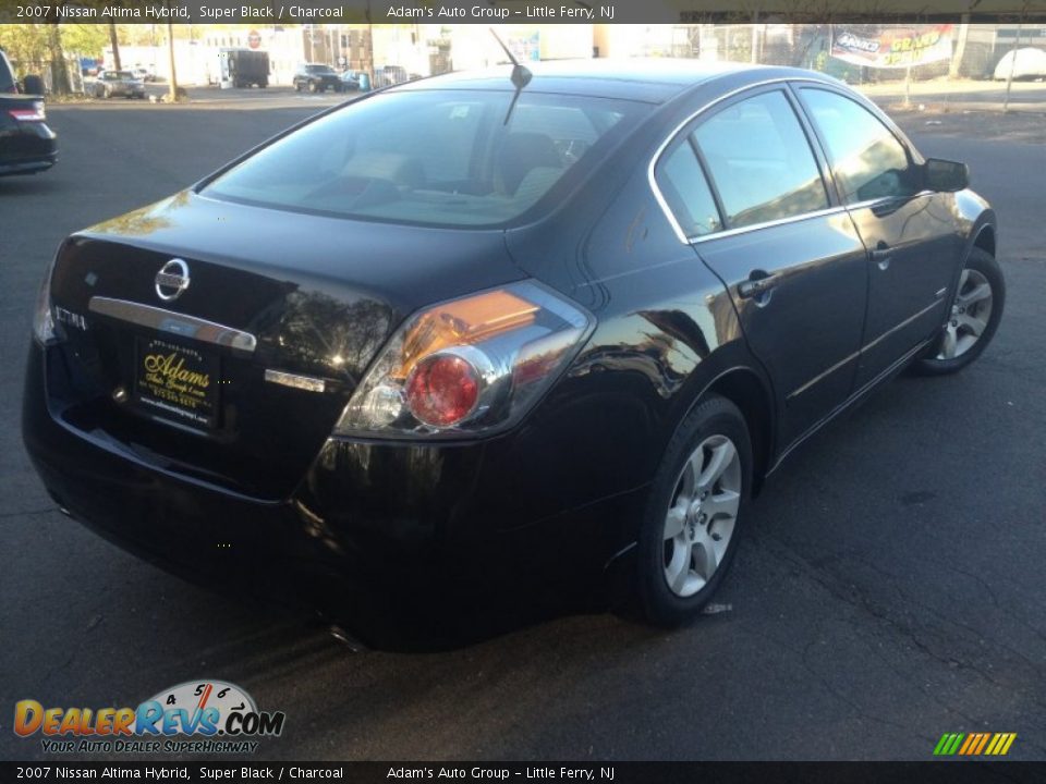 2007 Nissan Altima Hybrid Super Black / Charcoal Photo #4