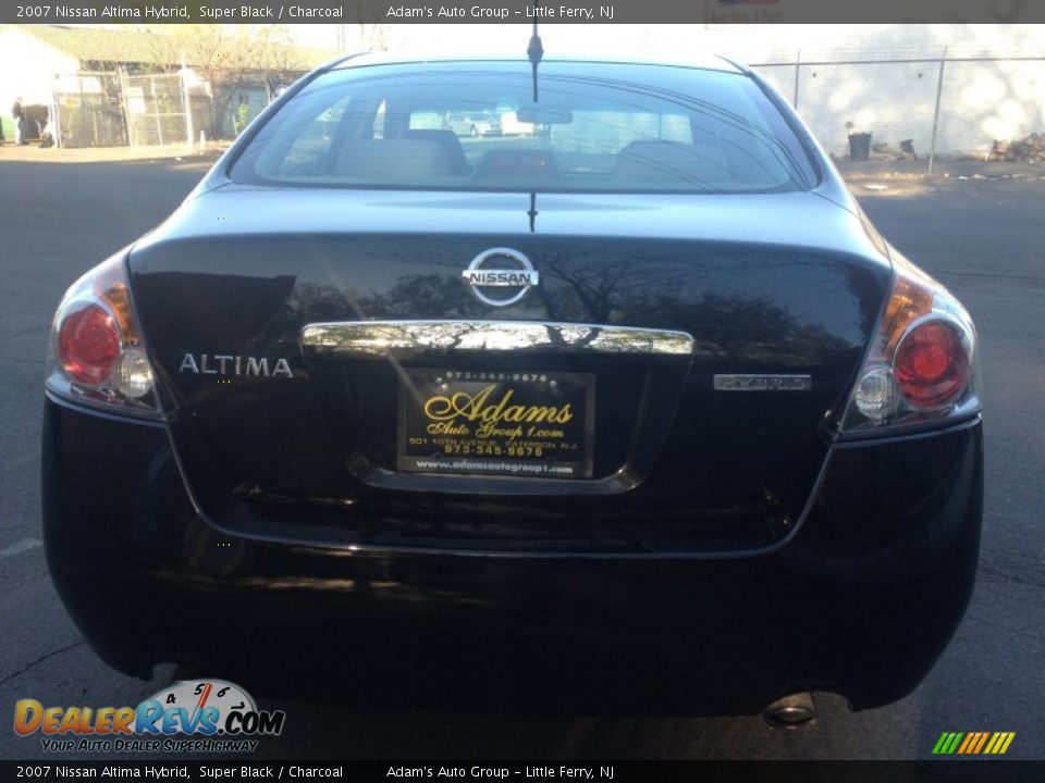 2007 Nissan Altima Hybrid Super Black / Charcoal Photo #5