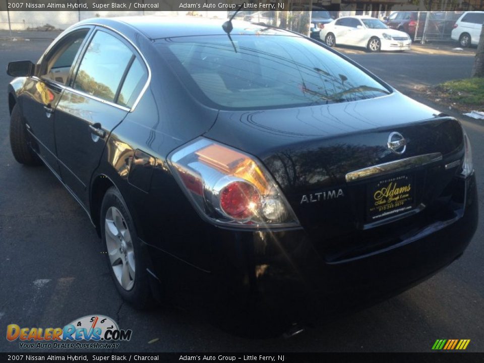 2007 Nissan Altima Hybrid Super Black / Charcoal Photo #7