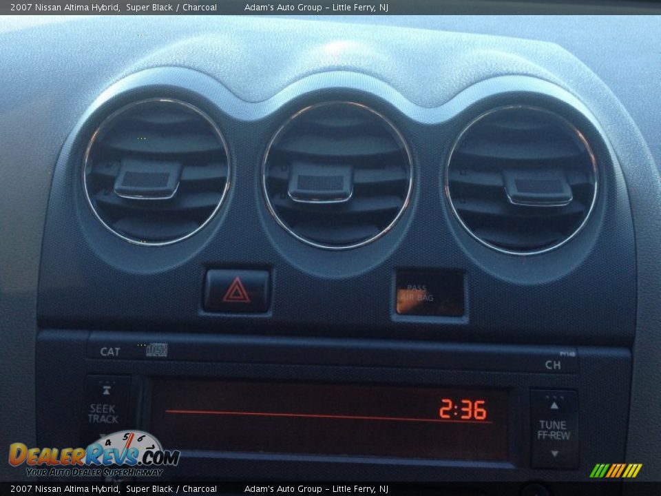 2007 Nissan Altima Hybrid Super Black / Charcoal Photo #11