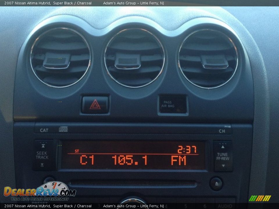 2007 Nissan Altima Hybrid Super Black / Charcoal Photo #12
