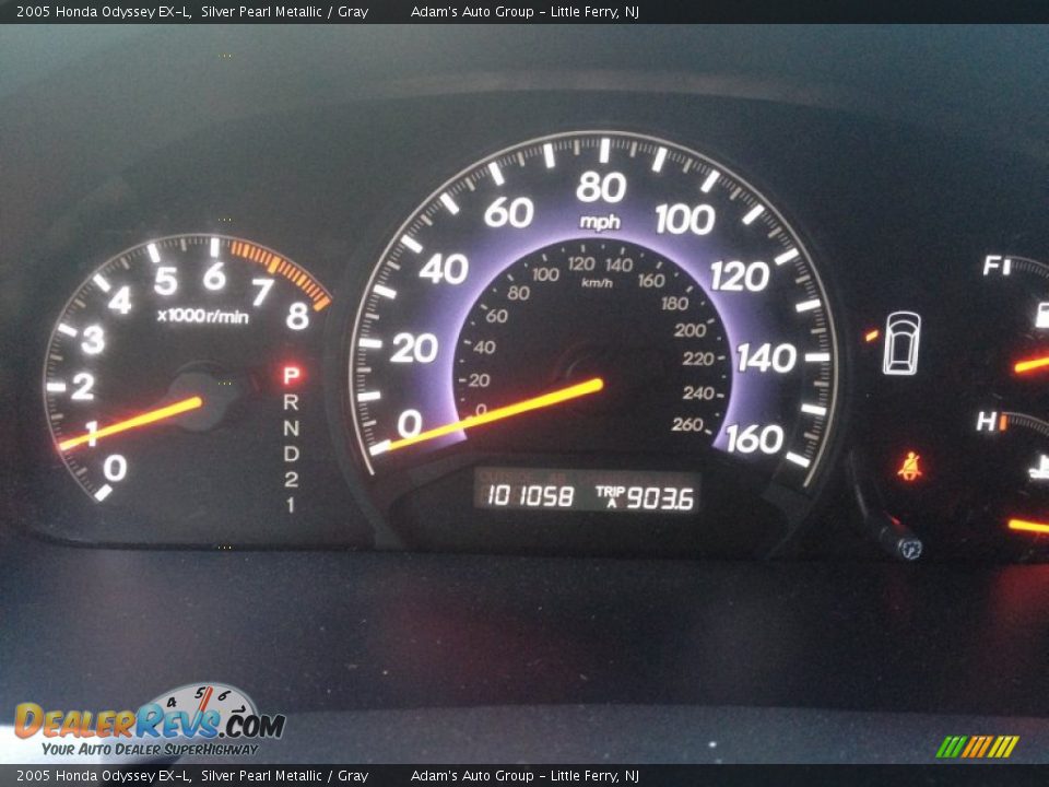 2005 Honda Odyssey EX-L Silver Pearl Metallic / Gray Photo #14