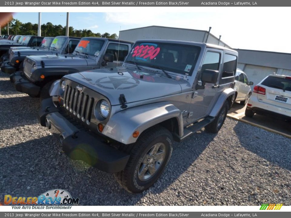 2013 Jeep Wrangler Oscar Mike Freedom Edition 4x4 Billet Silver Metallic / Freedom Edition Black/Silver Photo #1