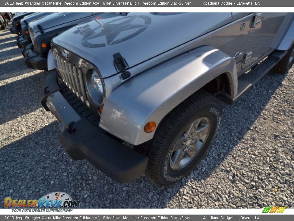 2013 Jeep Wrangler Oscar Mike Freedom Edition 4x4 Billet Silver Metallic / Freedom Edition Black/Silver Photo #5