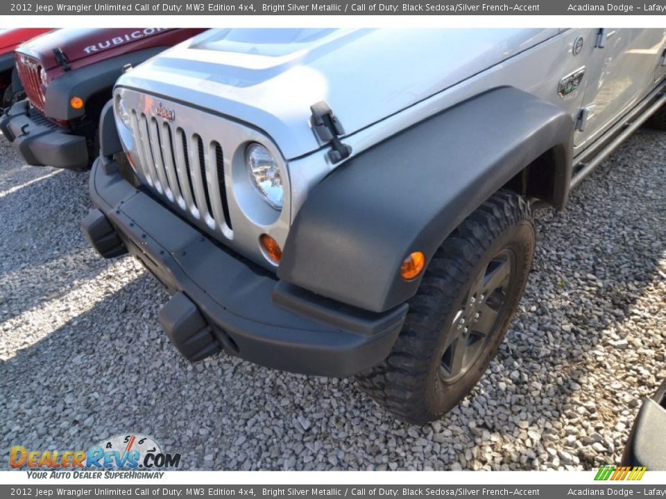 2012 Jeep Wrangler Unlimited Call of Duty: MW3 Edition 4x4 Bright Silver Metallic / Call of Duty: Black Sedosa/Silver French-Accent Photo #5