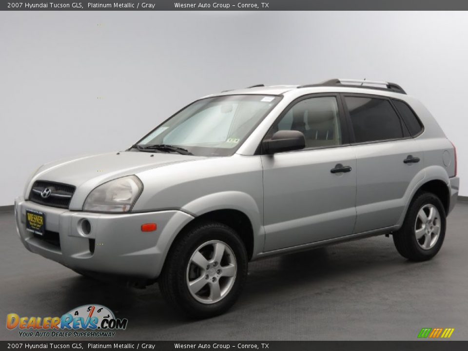 2007 Hyundai Tucson GLS Platinum Metallic / Gray Photo #1