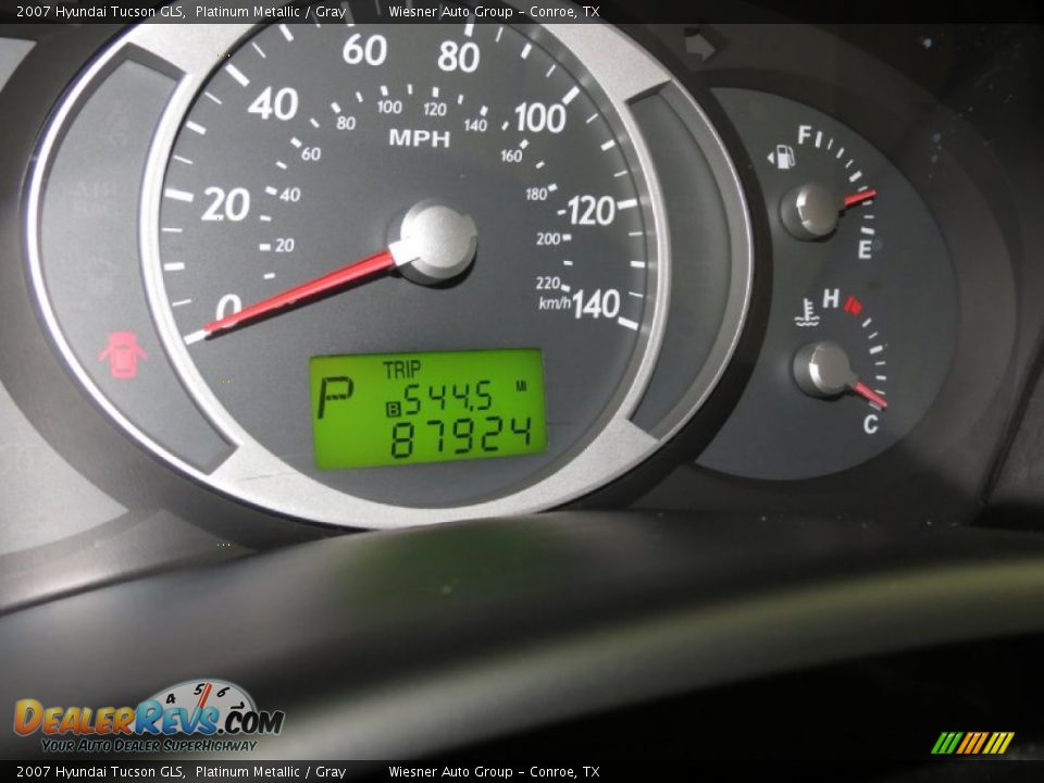 2007 Hyundai Tucson GLS Platinum Metallic / Gray Photo #5