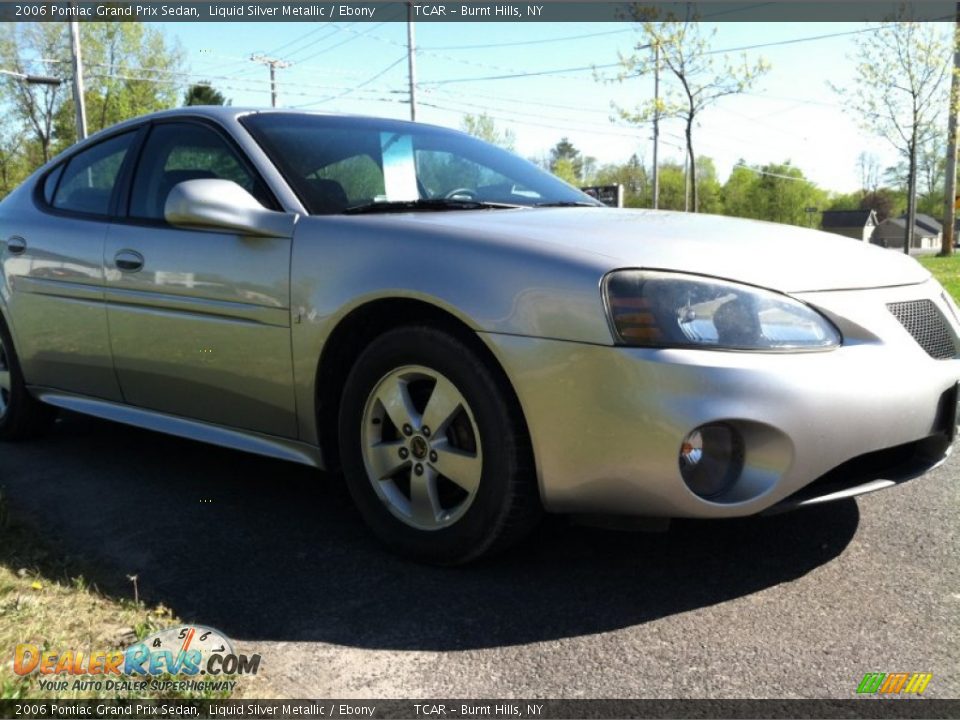 2006 Pontiac Grand Prix Sedan Liquid Silver Metallic / Ebony Photo #4