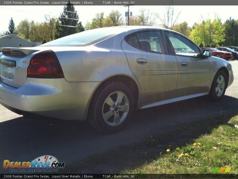 2006 Pontiac Grand Prix Sedan Liquid Silver Metallic / Ebony Photo #5