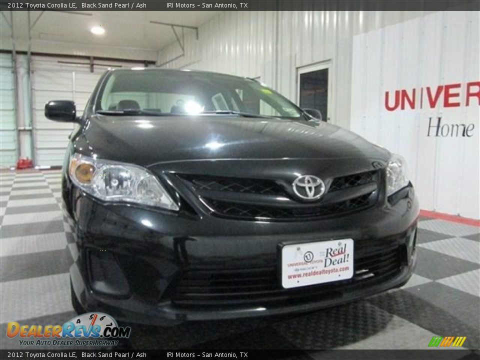 2012 Toyota Corolla LE Black Sand Pearl / Ash Photo #2