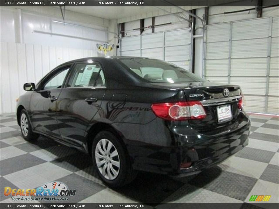 2012 Toyota Corolla LE Black Sand Pearl / Ash Photo #5