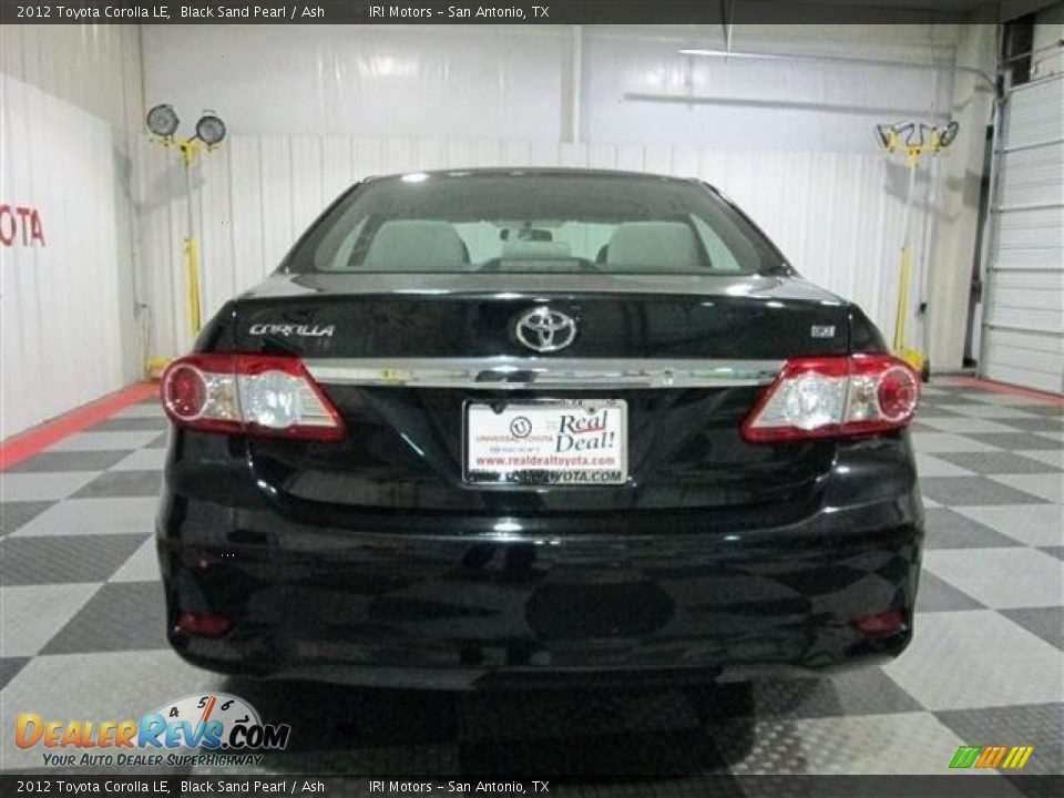 2012 Toyota Corolla LE Black Sand Pearl / Ash Photo #6