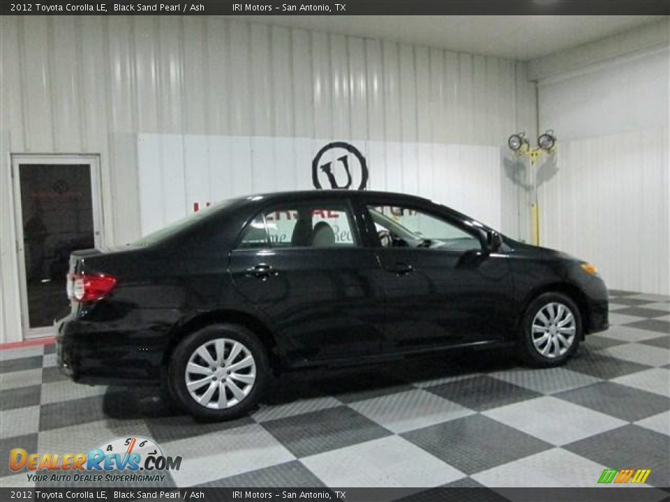 2012 Toyota Corolla LE Black Sand Pearl / Ash Photo #7
