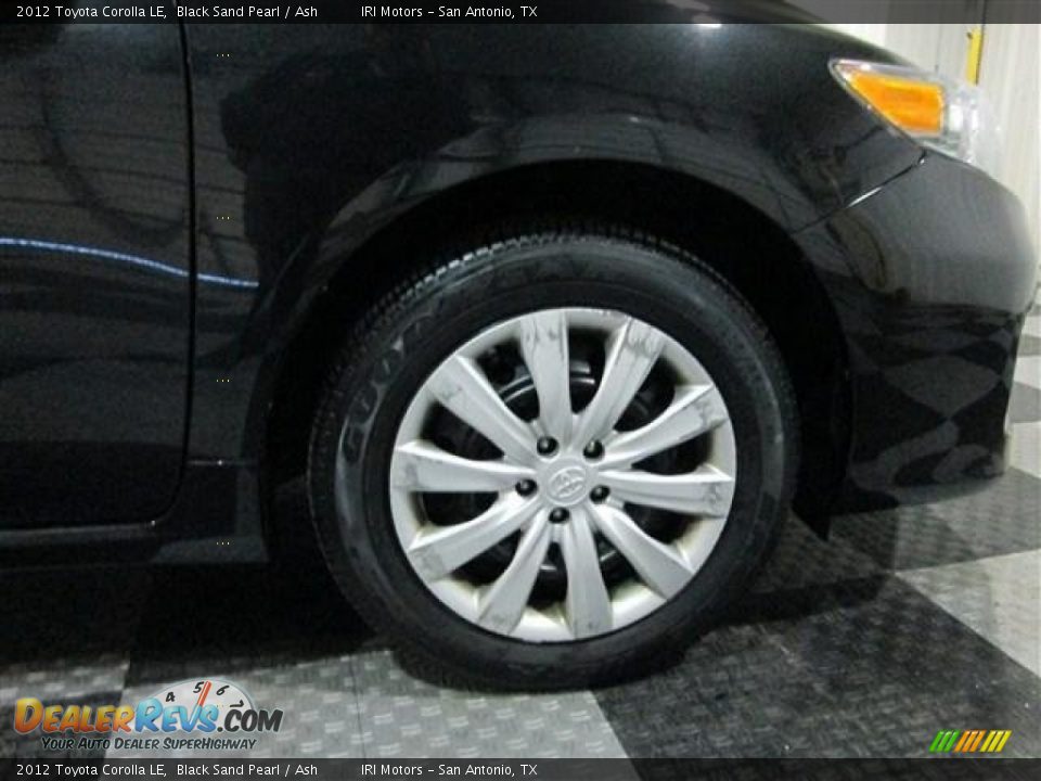 2012 Toyota Corolla LE Black Sand Pearl / Ash Photo #8