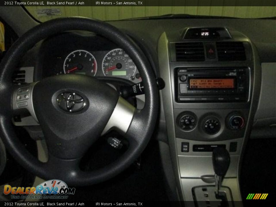 2012 Toyota Corolla LE Black Sand Pearl / Ash Photo #13