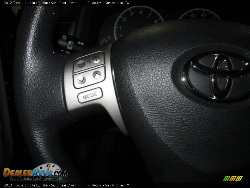 2012 Toyota Corolla LE Black Sand Pearl / Ash Photo #15