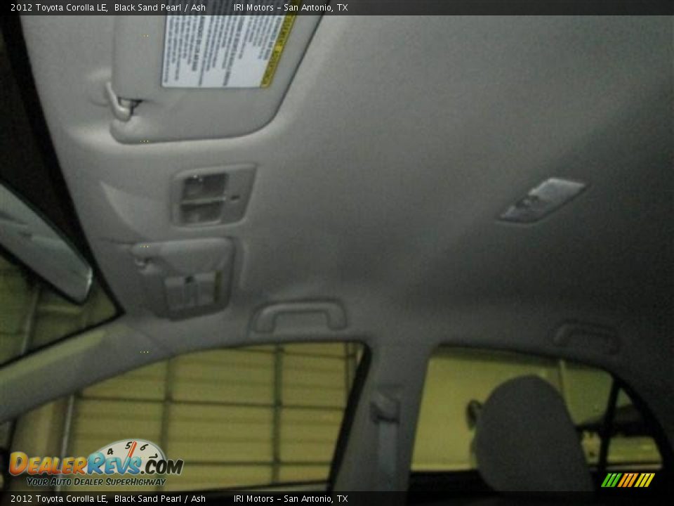 2012 Toyota Corolla LE Black Sand Pearl / Ash Photo #16