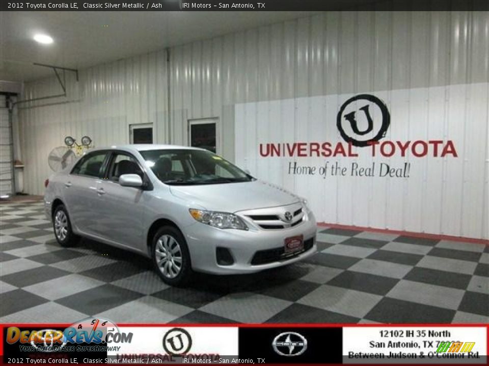 2012 Toyota Corolla LE Classic Silver Metallic / Ash Photo #1