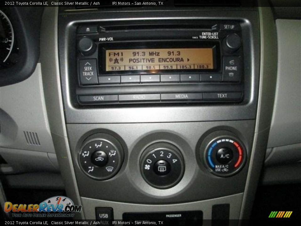 2012 Toyota Corolla LE Classic Silver Metallic / Ash Photo #14