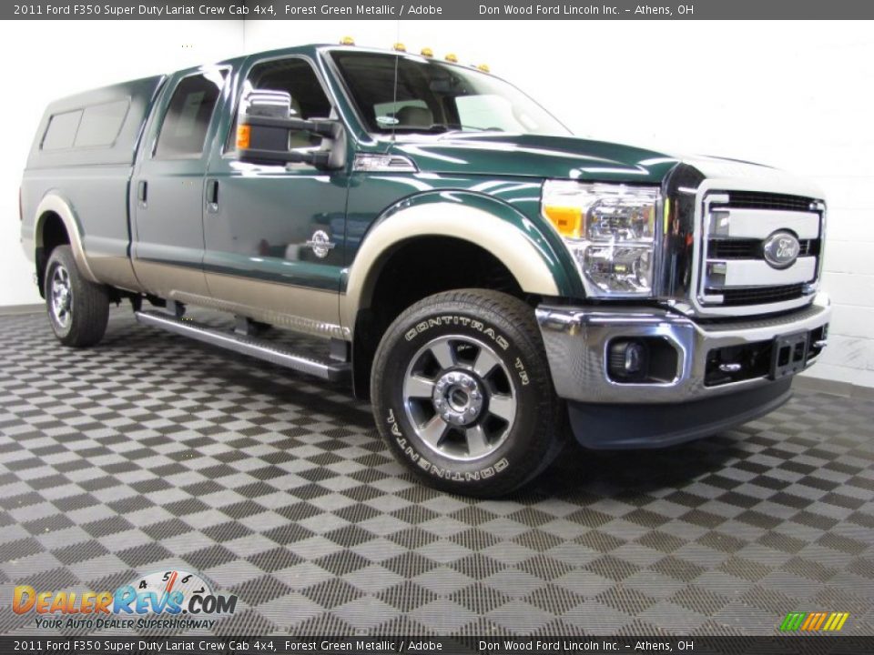 Front 3/4 View of 2011 Ford F350 Super Duty Lariat Crew Cab 4x4 Photo #1