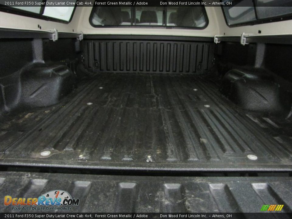 2011 Ford F350 Super Duty Lariat Crew Cab 4x4 Forest Green Metallic / Adobe Photo #4