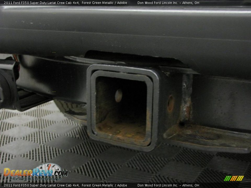 2011 Ford F350 Super Duty Lariat Crew Cab 4x4 Forest Green Metallic / Adobe Photo #5