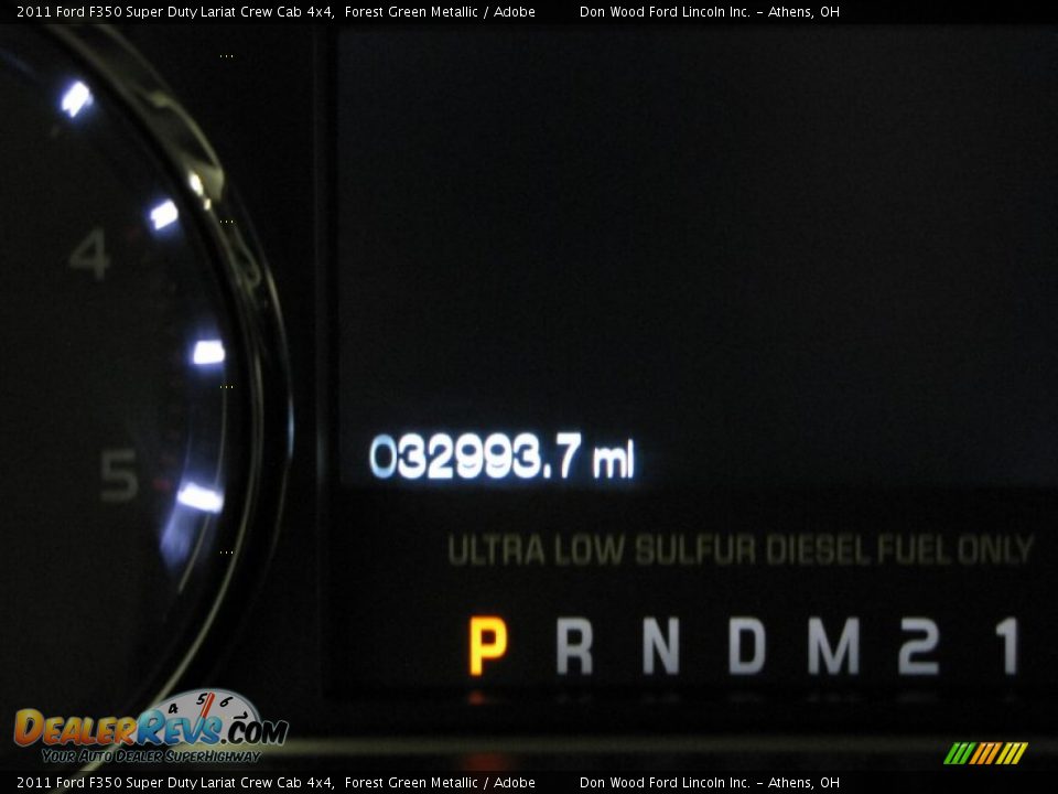 2011 Ford F350 Super Duty Lariat Crew Cab 4x4 Forest Green Metallic / Adobe Photo #20