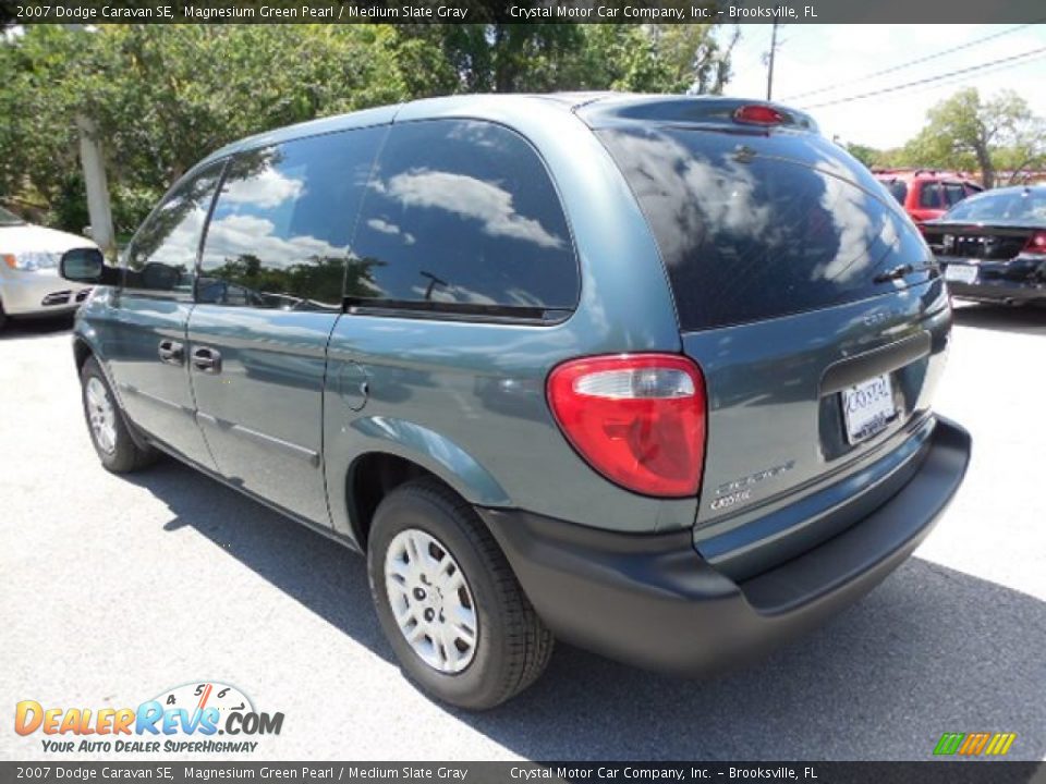 2007 Dodge Caravan SE Magnesium Green Pearl / Medium Slate Gray Photo #3