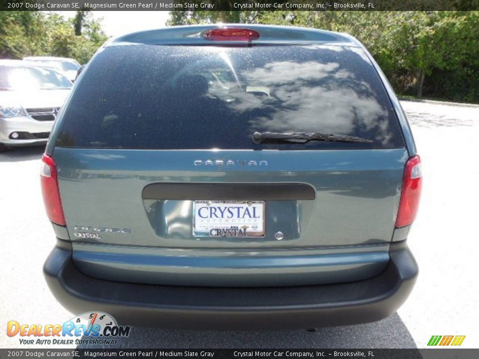 2007 Dodge Caravan SE Magnesium Green Pearl / Medium Slate Gray Photo #9