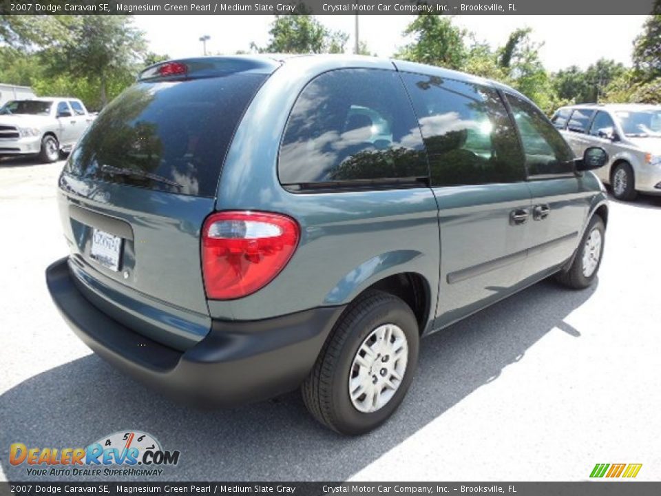 2007 Dodge Caravan SE Magnesium Green Pearl / Medium Slate Gray Photo #10