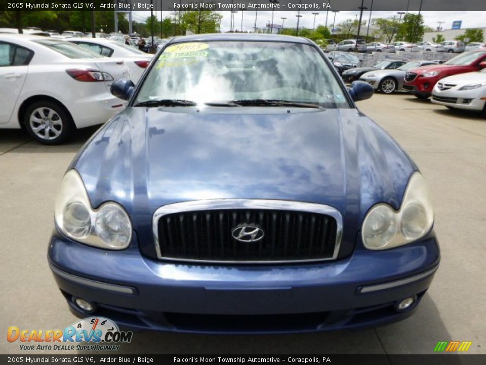 2005 Hyundai Sonata GLS V6 Ardor Blue / Beige Photo #8