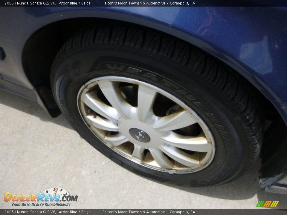 2005 Hyundai Sonata GLS V6 Ardor Blue / Beige Photo #9